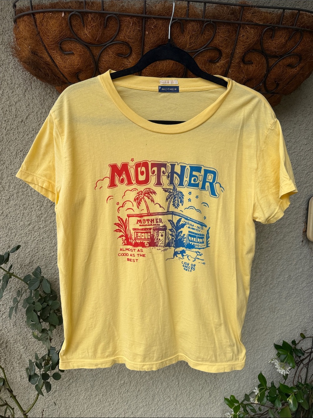 MOTHER The Boxy Goodie Goodie Graphic Tee Almost As Good As The Best Size L